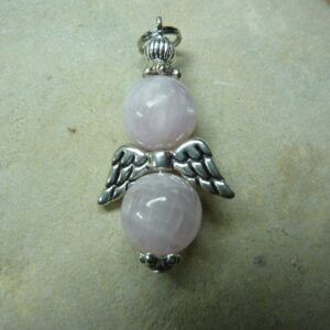 Pendentif Kunzite-perles rondes 10 mm